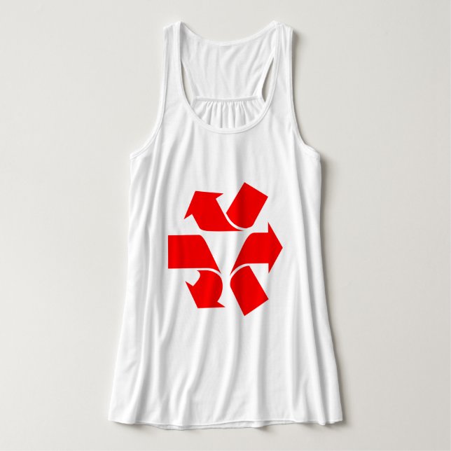 Unrecycle Symbol Tank Top (Design Front)