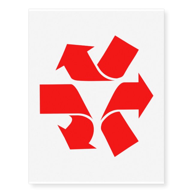 Unrecycle Symbol Temporary Tattoos (Front)