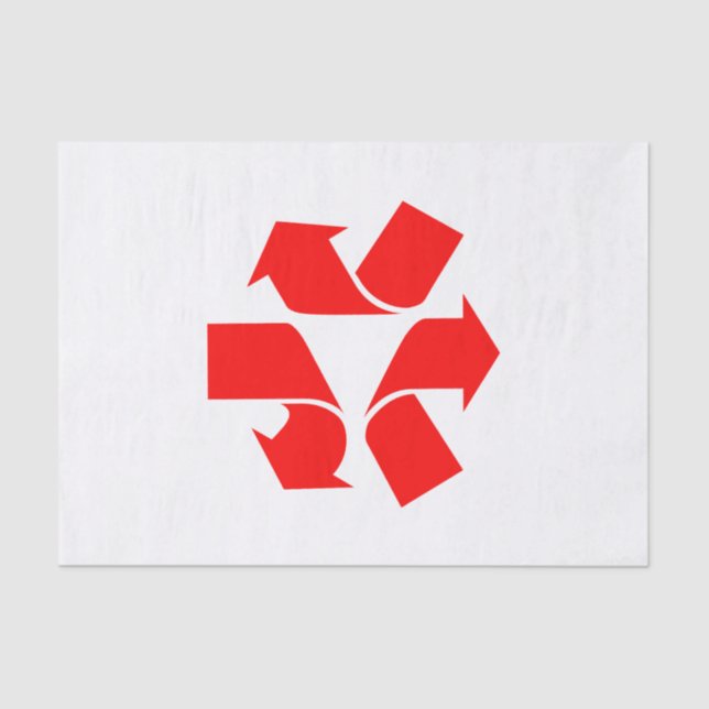 Unrecycle Symbol Tissue Paper (Front)