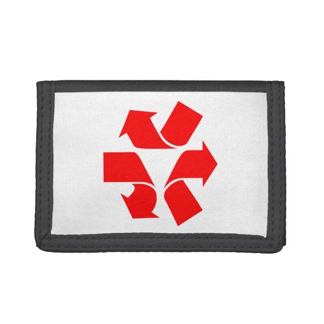 Unrecycle Symbol Trifold Wallet (Front)