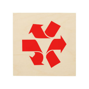 Unrecycle Symbol Wood Wall Art