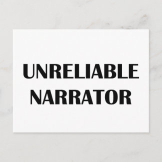Unreliable Narrator Postcard