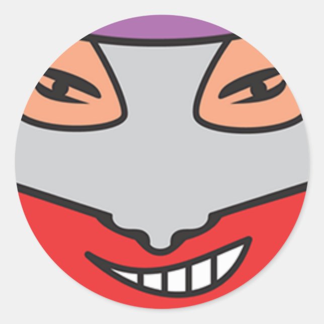 Unrepentant Candy-Fo Clupkitz Close-up Classic Round Sticker (Front)