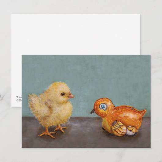 Unrequited love flat card (Front/Back)