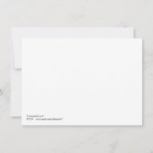 Unrequited love flat card (Back)