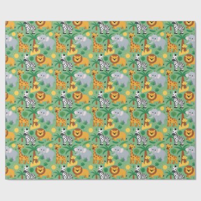 Unrolled and flat views of gift wrap