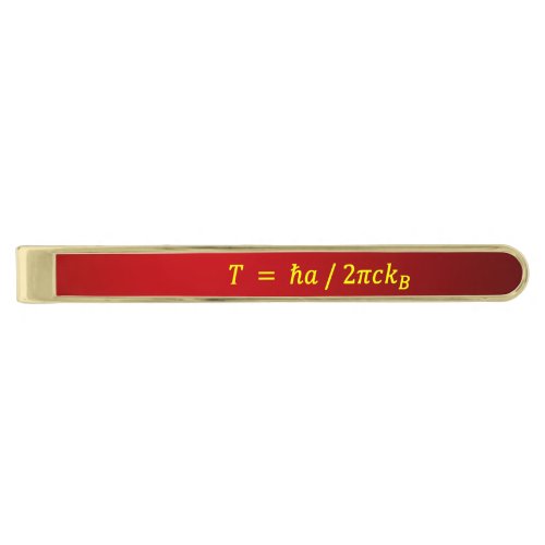 Unruh Temperatures tiepin Gold Finish Tie Bar