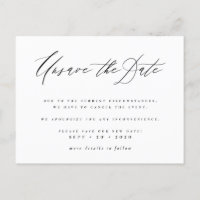 Unsave The Date Script New Date Announcement