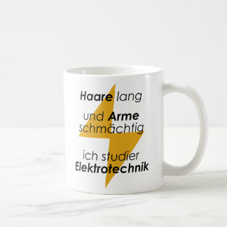 Unsay "long hair, poor mighty" students coffee mug