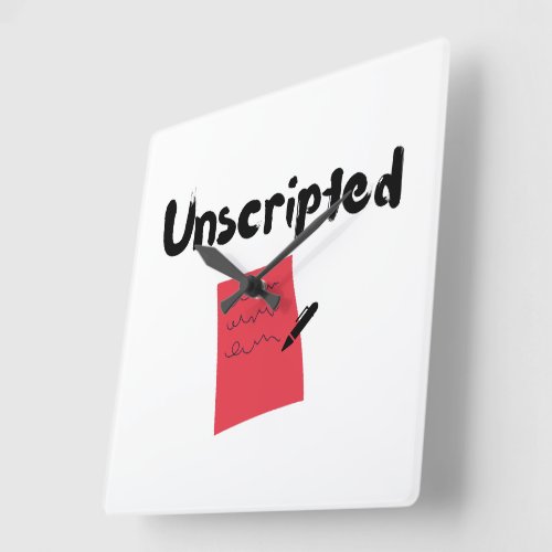 Unscripted Wall Clock