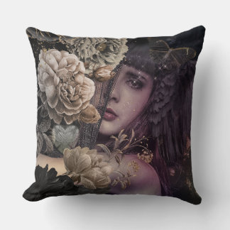 unseen heart throw pillow