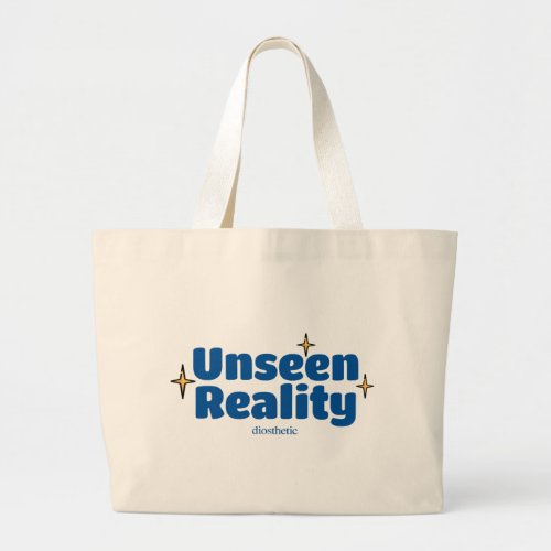 Unseen Reality Large Tote Bag