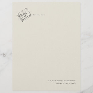 Unsent Letter- Jane Austen Inspired Letterhead