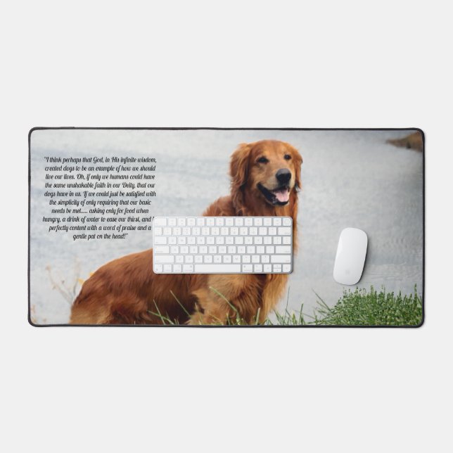 Unshakable Faith Inspirational Desk Mat (Keyboard & Mouse)