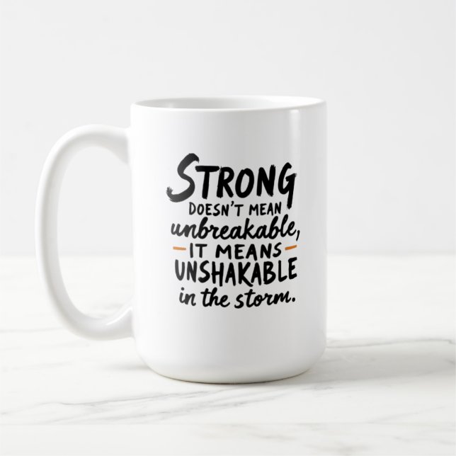 Unshakable in the Storm  Coffee Mug (Left)