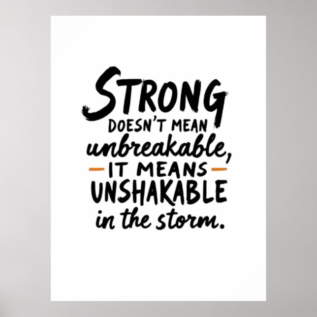 Unshakable in the Storm  Poster (Front)