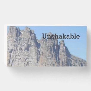 Unshakable Quote Wood Box Sign