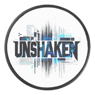"Unshaken" Cyberpunk Hockey Puck