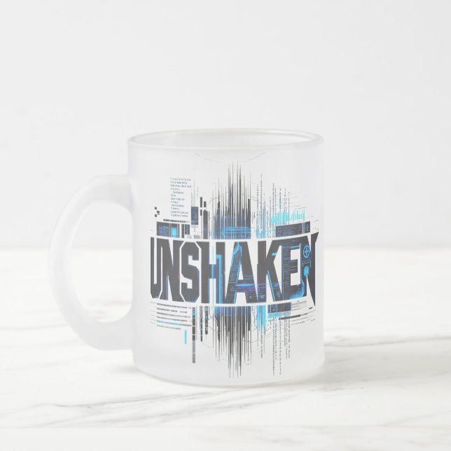 Unshaken Cyberpunk Tech Mug (Left)