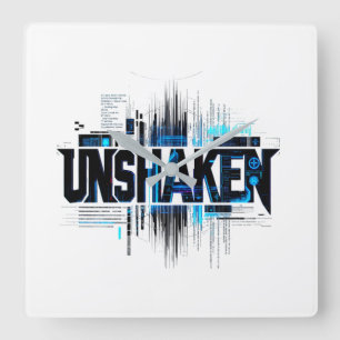 UNSHAKEN Cyberpunk Wall Clock