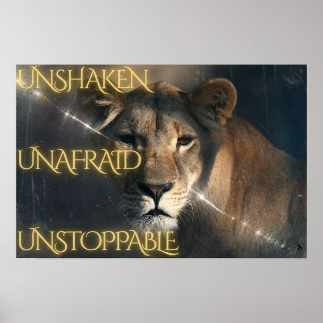 Unshaken.  Unafraid.  Unstoppable. Poster (Front)