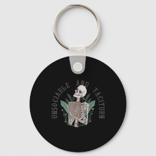 Unsociable And Taciturn Jane Austen Pride &amp; Pr Keychain