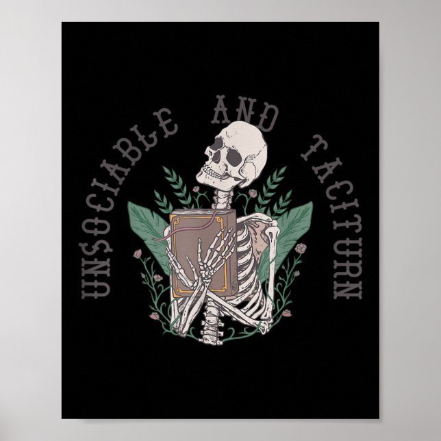 Unsociable And Taciturn Jane Austen Pride &amp; Pr Poster (Front)