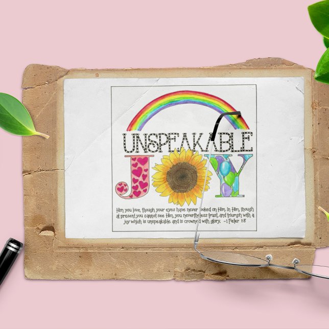 Unspeakable Joy Inspirational Postcard (Creator Uploaded)