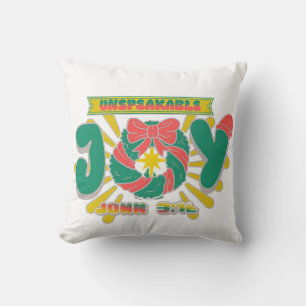 Unspeakable Joy Throw Pillow