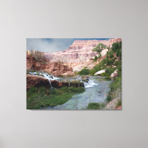 Unspoiled Waterfall Fine Art Print on Canvas