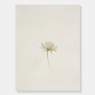 Unspoken Bloom – Zen Minimalist Wall Art Foam Board