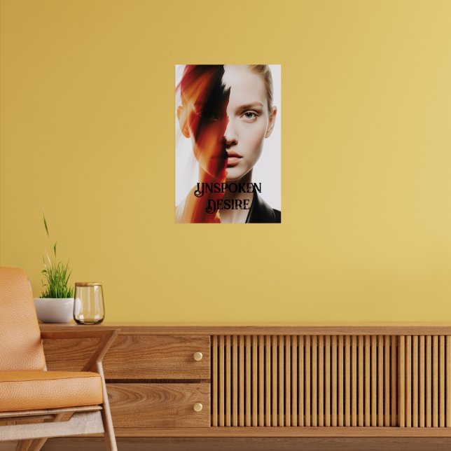 "Unspoken Desire" Abstract Woman Art Print (Living Room 2)