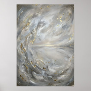 Unspoken Truth Silver Gold Spirit Art Poster