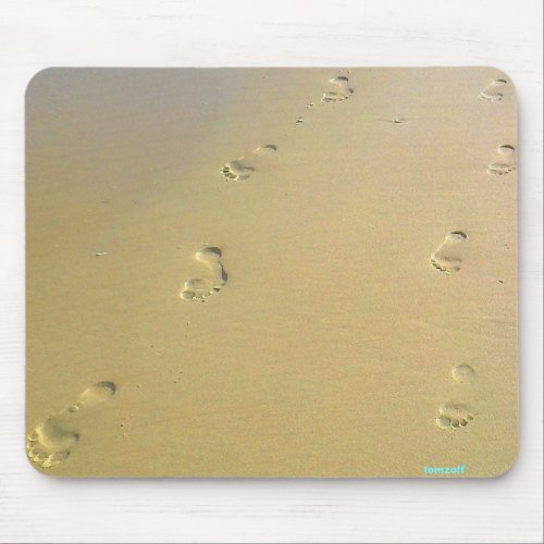 Unsre Spuren im Sand _  Mouse Pad