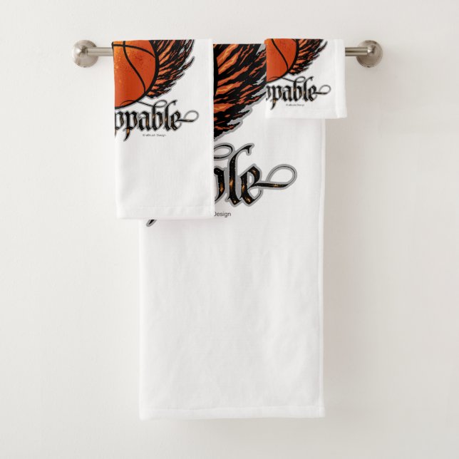 Unstoppable (Basketball) Bath Towel Set (Insitu)