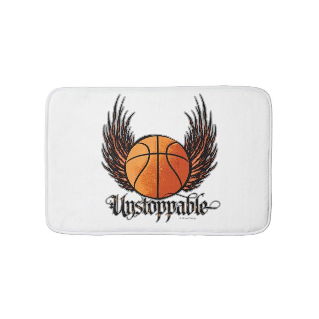 Unstoppable (Basketball) Bathroom Mat (Front)