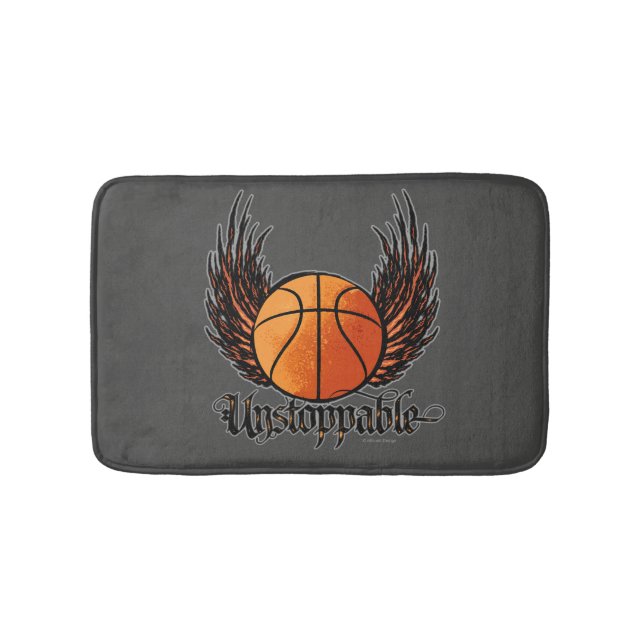 Unstoppable (Basketball) Bathroom Mat (Front)