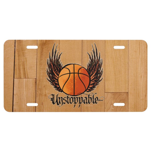 Unstoppable (Basketball) License Plate (Front)