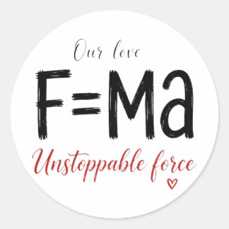 Unstoppable Force Sticker Physics Student Gift