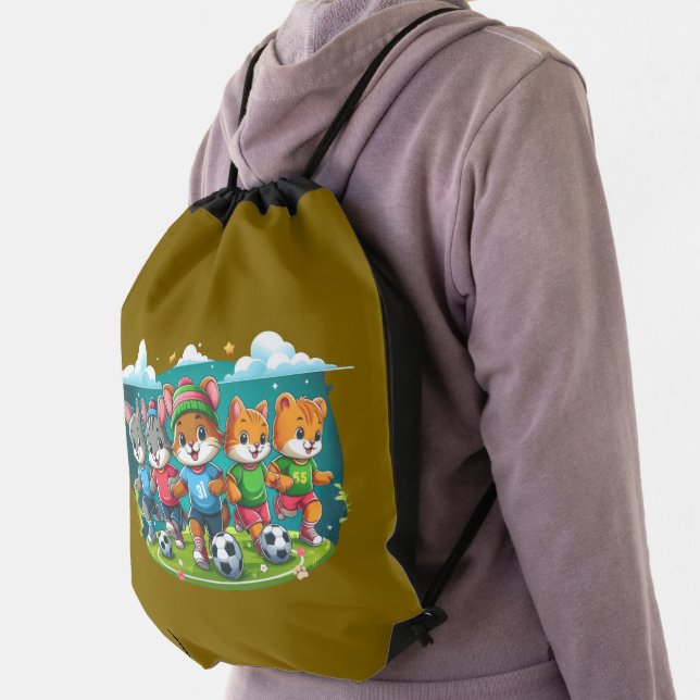 Unstoppable Furry Friends Drawstring Bag (Insitu)