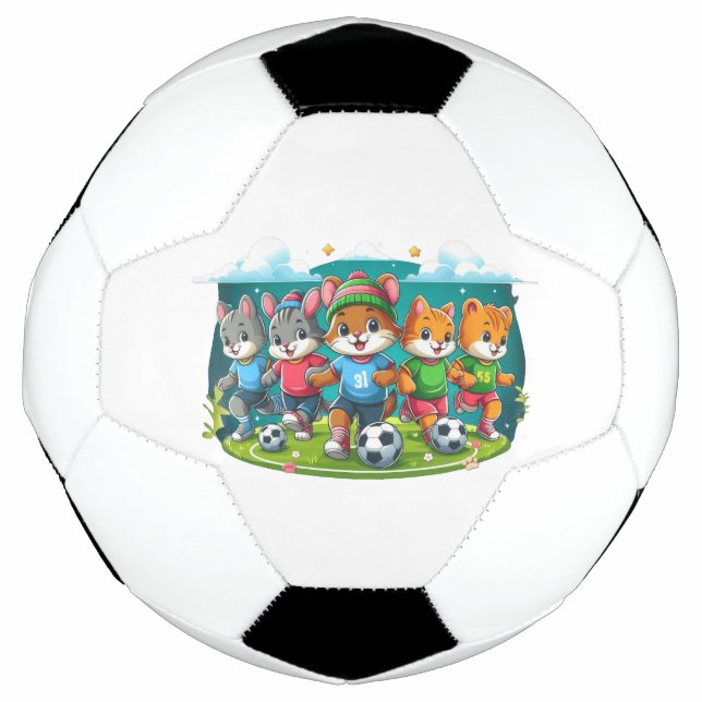 Unstoppable Furry Friends Soccer Ball (Front)