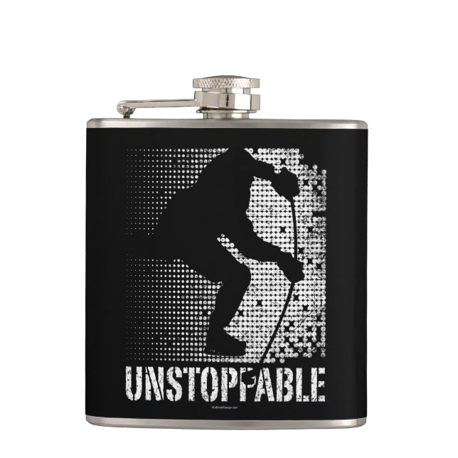 Unstoppable (Hockey) Flask (Front)