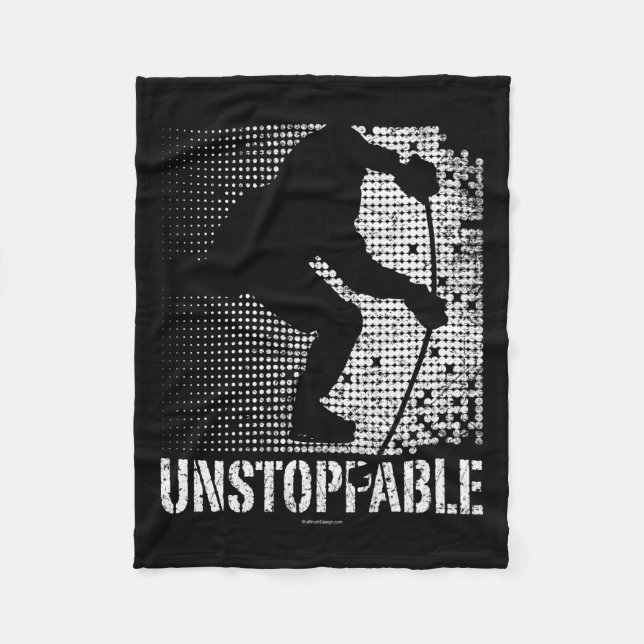 Unstoppable (Hockey) Fleece Blanket (Front)