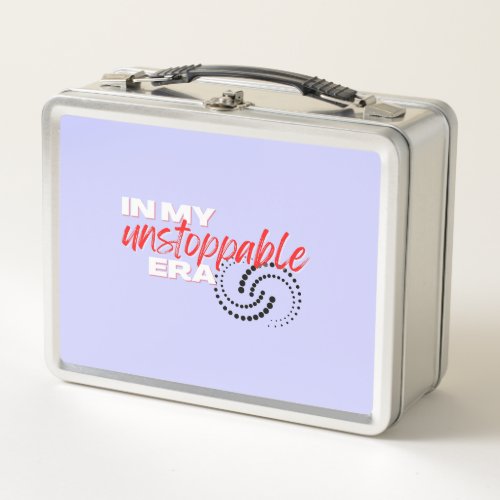Unstoppable In my Unstoppable Era Metal Lunch Box