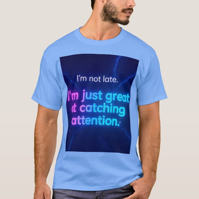 unstoppable Neon bolt  tee Y2K enegy drop (Front)