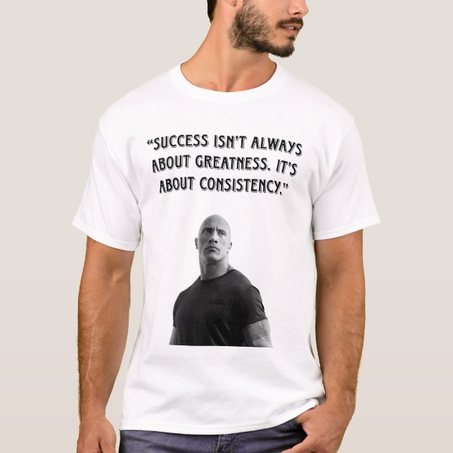 Unstoppable Power – The Rock Mindset 💪 T-Shirt (Front)