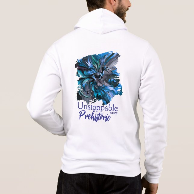 Unstoppable Raptor – Fuel Strength, Rule the Wild Hoodie (Back)