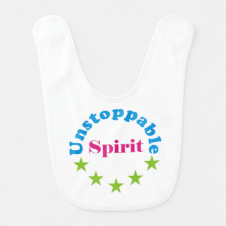 unstoppable spirit baby bib