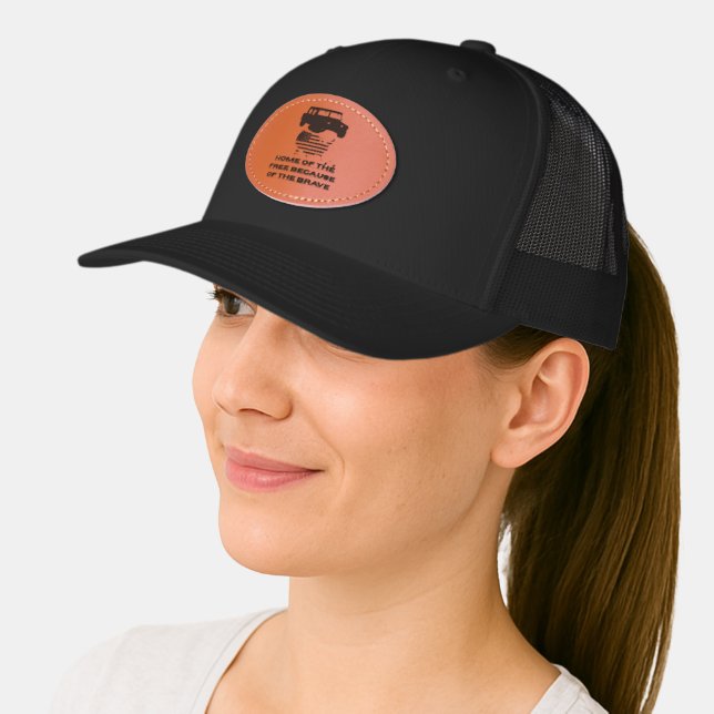 Unstoppable veterans leather patch hat (Female)