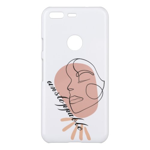 unstoppable Woman Abstract Linear drawn Uncommon Google Pixel Case